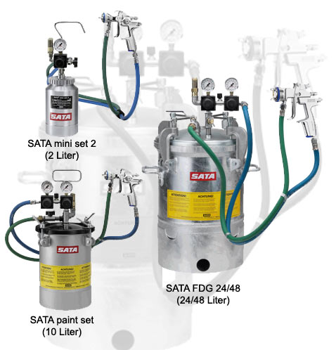 SATA Farbdruckbehälter mini set2, paint set, FDG 24/48